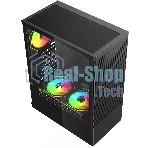 Компьютерный корпус ACD Citadel 108B ATX, Type-C + 2XUSB ports + HD audio combo, Mesh, TG, черный.