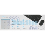 Комплект клавиатура+мышь A4Tech FStyler F1512 проводной, USB, 1200 DPI, черный