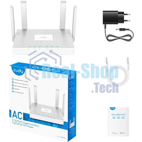 Роутер беспроводной Cudy WR1300E AC1200 10/100/1000 белый