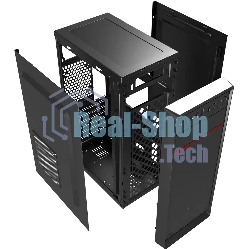 Компьютерный корпус Digma DCC-MD302 черный без БП ATX 1x80мм 3x120мм 2xUSB 2.0 2xUSB 3.0 audio