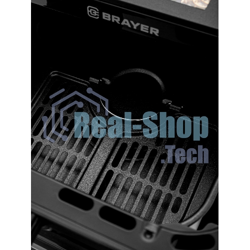 Аэрогриль Brayer 2048BR черный, 2500 Вт, 10 л, сенсор, 10 программ