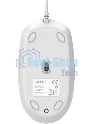 Комплект клавиатура+мышь Acer OCC400 проводной, USB, 2000 DPI, белый