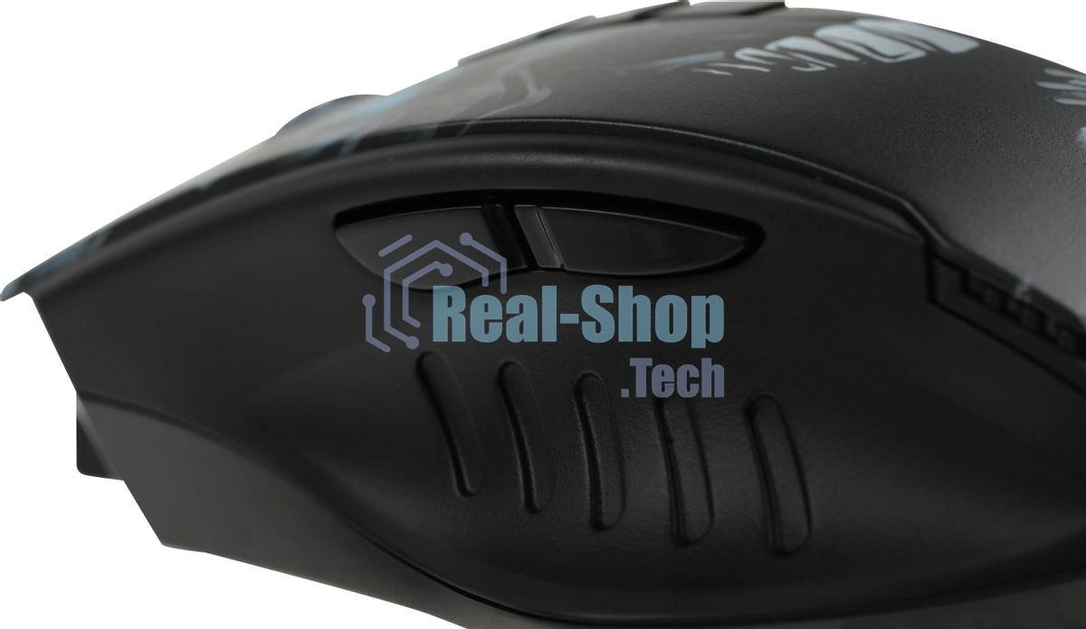 Мышь беспроводная A4Tech Bloody R80 Plus Skull черный, 5000 dpi, радиоканал, USB, кнопки - 8