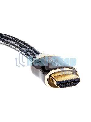 Кабель HDMI 19M/M,ver. 2.1, 8K@60 Hz 2m метал разъемы, нейлоновая оплетка Telecom TCG300-2M