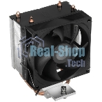 Кулер для процессора PCCooler R200 S115X/1200/1700/AM4/AM5 (TDP 110W, 90мм Non LED Fan, 2 тепловые трубки 6мм, 2200RPM, 28,3dBa)