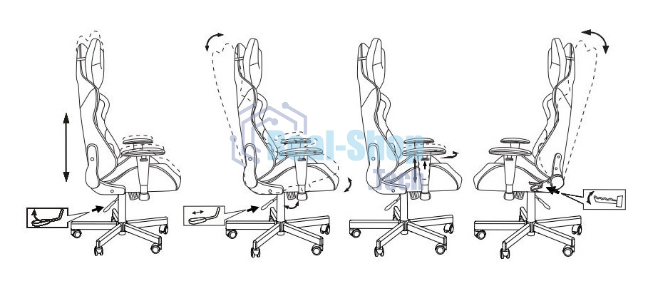 Кресло Бюрократ VIKING KNIGHT LT20 FABRIC черный, ткань, 120 кг, механизм качания