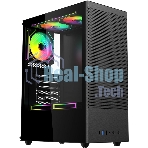 Компьютерный корпус ACD Citadel 108B ATX, Type-C + 2XUSB ports + HD audio combo, Mesh, TG, черный.