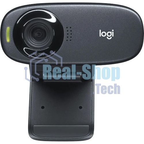 Веб-камера Logitech C310 HD 1280x720, 30 кадр/с, USB Type-A, микрофон (шумоподавление), автоосвещение, универсальное крепление