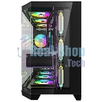 Компьютерный корпус Formula V Line Crystal Z6 Black, ATX, Left & Front & Bevel side Tempered Glass, TYPE-C*1, USB3.0*2