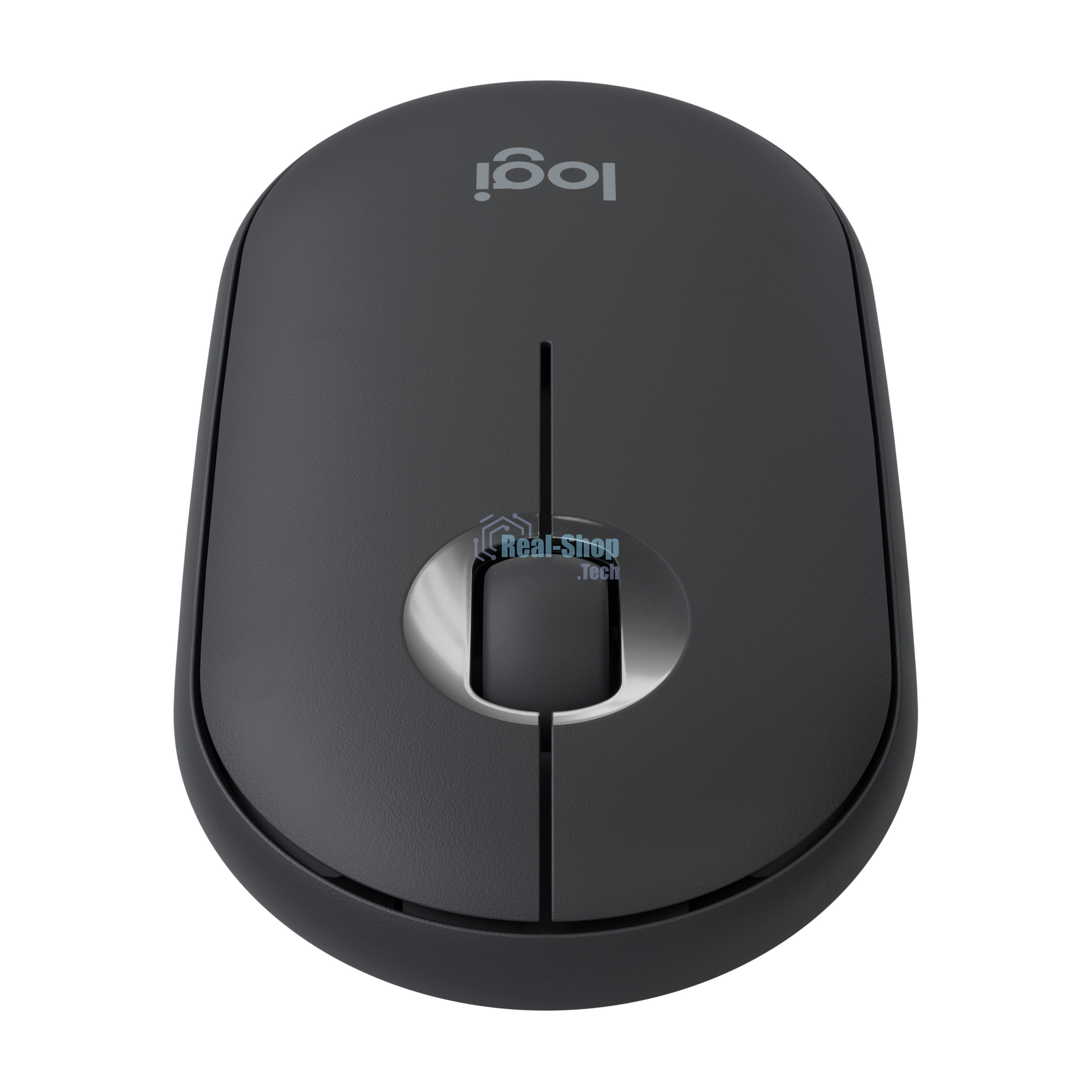 Мышь беспроводная Logitech Pebble M350 графитовый, 1000 dpi, радиоканал, Bluetooth, USB, кнопки - 3