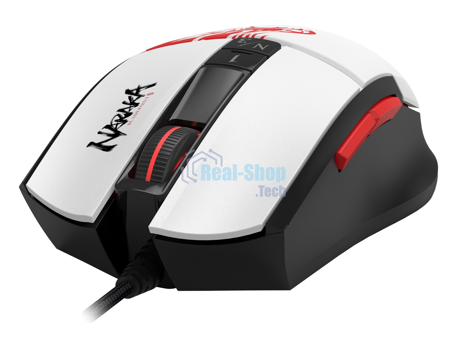 Мышь проводная A4Tech Bloody L65 Max белый, 12000 dpi, USB, кнопки - 7