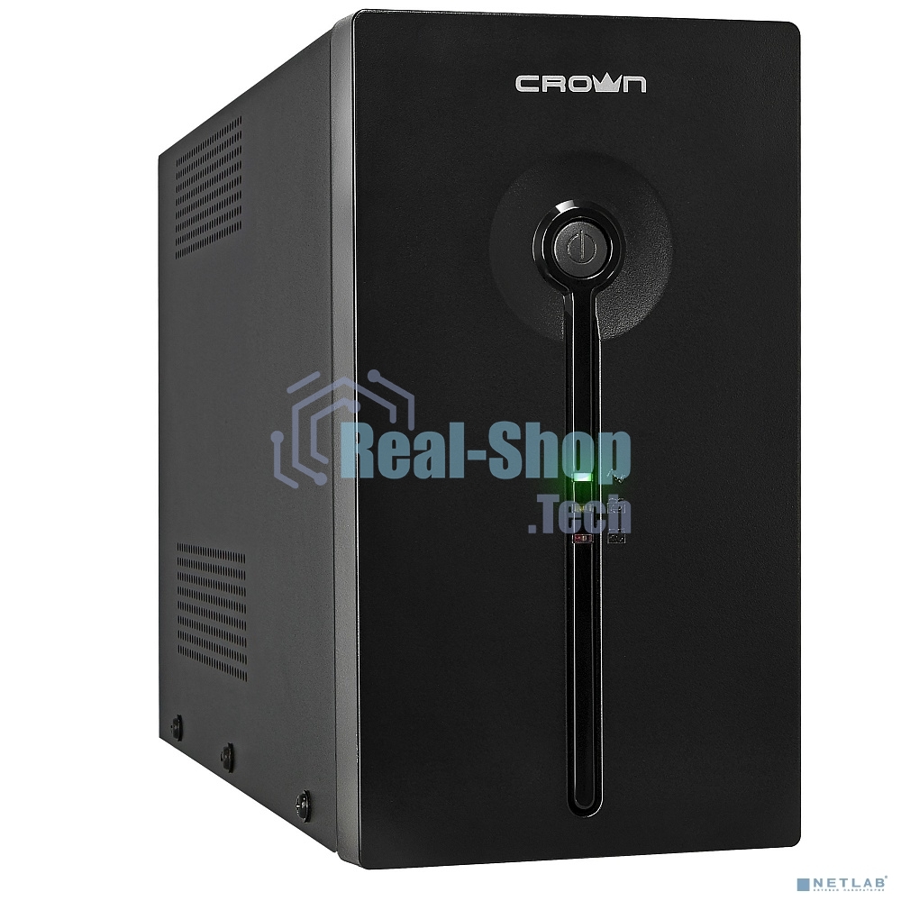 Источник бесперебойного питания Crown CMU-SP800EURO USB/800 ВА\480 Вт/1 х IEC 320 C13 (компьютерная), 3 х CEE 7 (евророзетка)