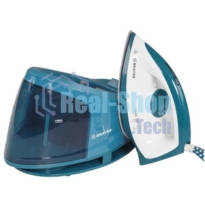 Парогенератор Brayer BR4156 синий/белый, 2400 Вт, 130 г/мин, 380 г/мин, 1200 мл