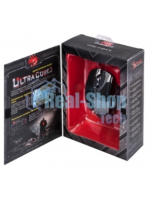 Мышь проводная A4Tech Bloody V7 черный, 3200 dpi, USB Type-A, кнопки - 8