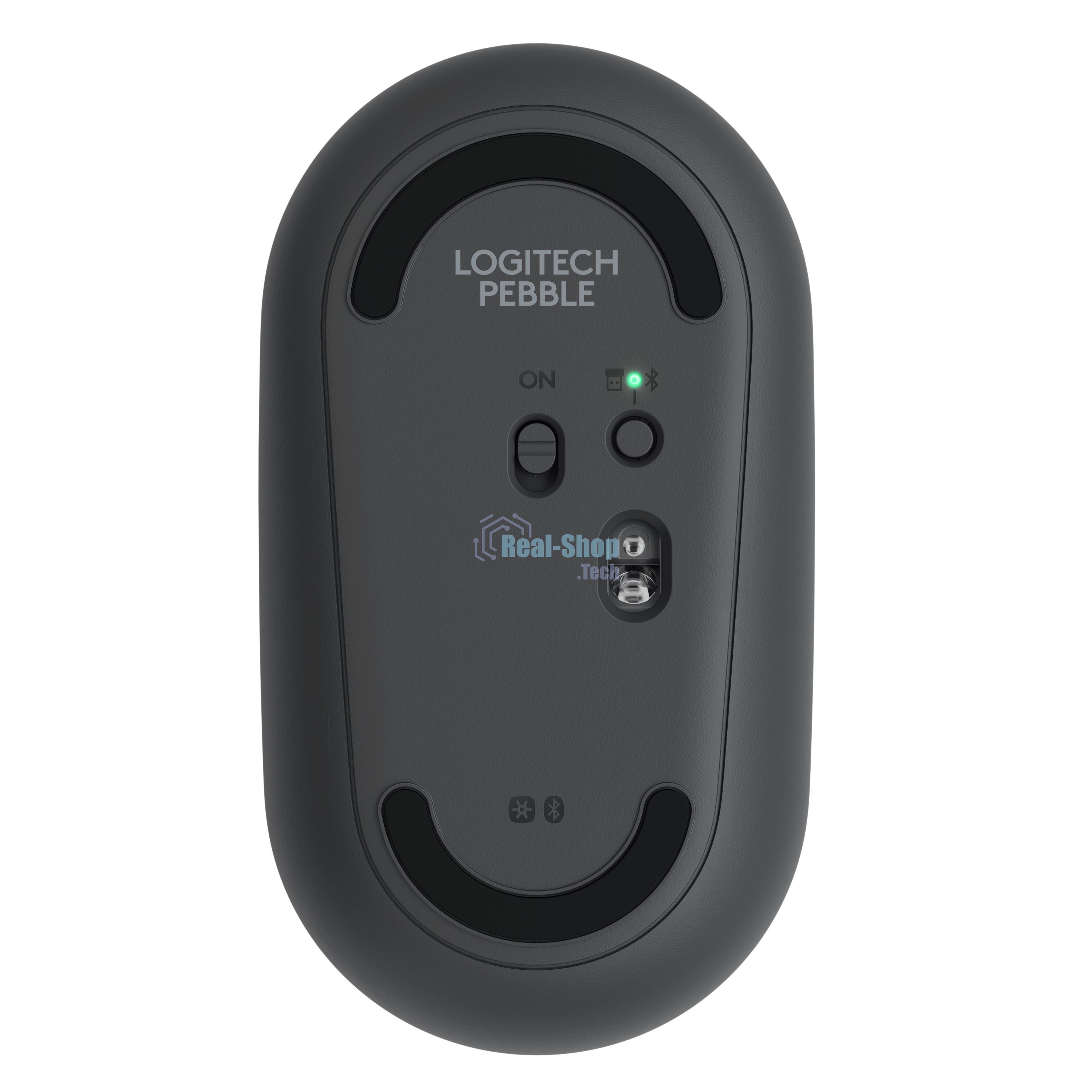 Мышь беспроводная Logitech Pebble M350 графитовый, 1000 dpi, радиоканал, Bluetooth, USB, кнопки - 3