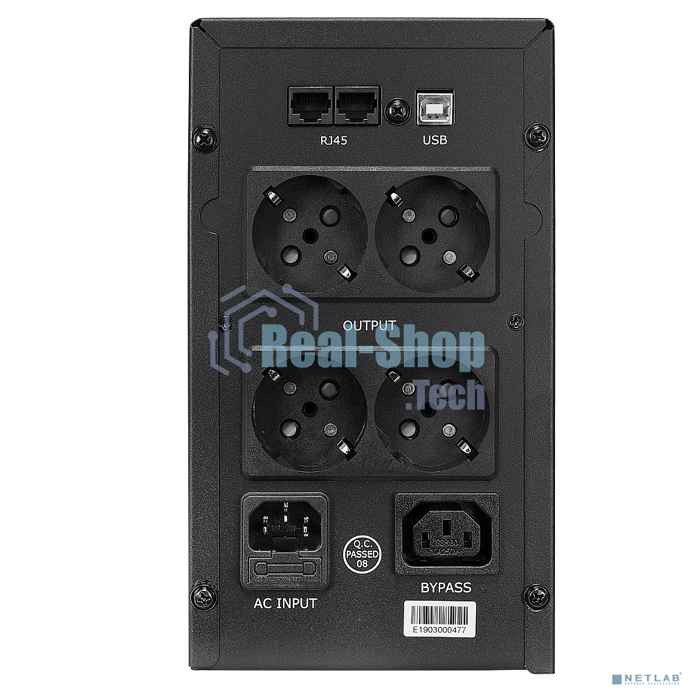 Источник бесперебойного питания Crown CMU-SP800EURO USB/800 ВА\480 Вт/1 х IEC 320 C13 (компьютерная), 3 х CEE 7 (евророзетка)