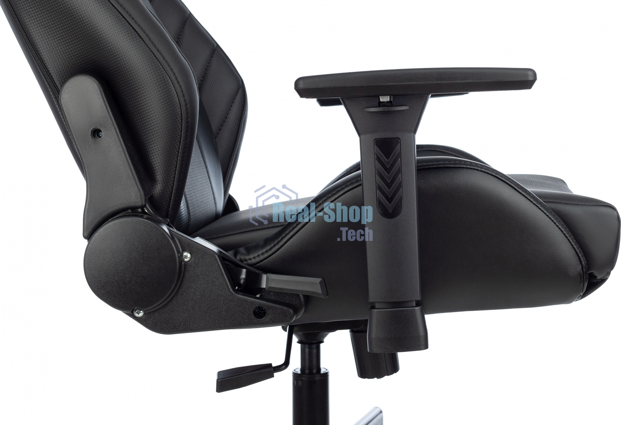 Кресло Knight Thunder 5X черный, экокожа, 120 кг, механизм качания