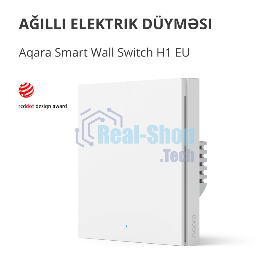 Выключатель умный одноклавишный Aqara Smart Wall Switch H1 (WS-EUK01)