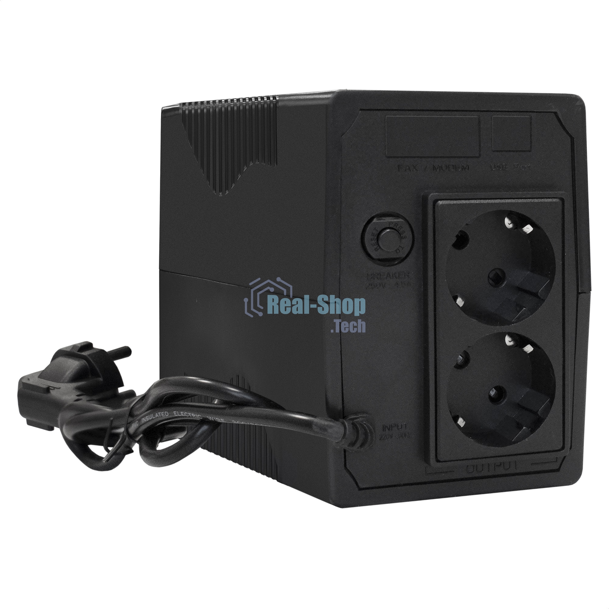 Источник бесперебойного питания ExeGate Power Back BNB-1000.LED.AVR.2SH 1000VA/550W, LED, AVR, 2*Schuko, Black