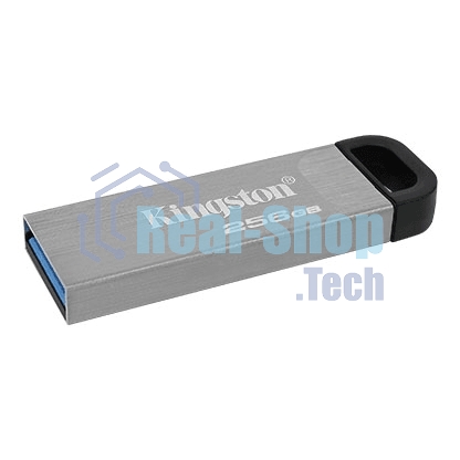 Флешка USB Kingston DataTraveler KYSON (DTKN/256GB), 256Gb, USB 3.2 Gen 1, R/W 200/60, серебристый/черный