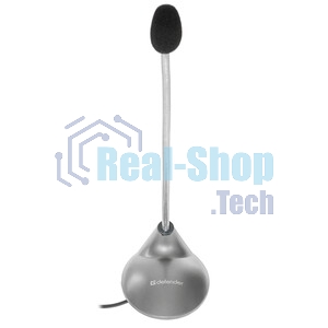 Микрофон компьютерный Defender MIC-111, серый, кабель 1,5 м