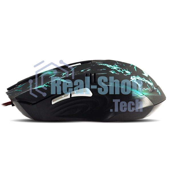 Мышь проводная Crown Gaming CMXG-600 черный, 2200 dpi, USB, кнопки - 6