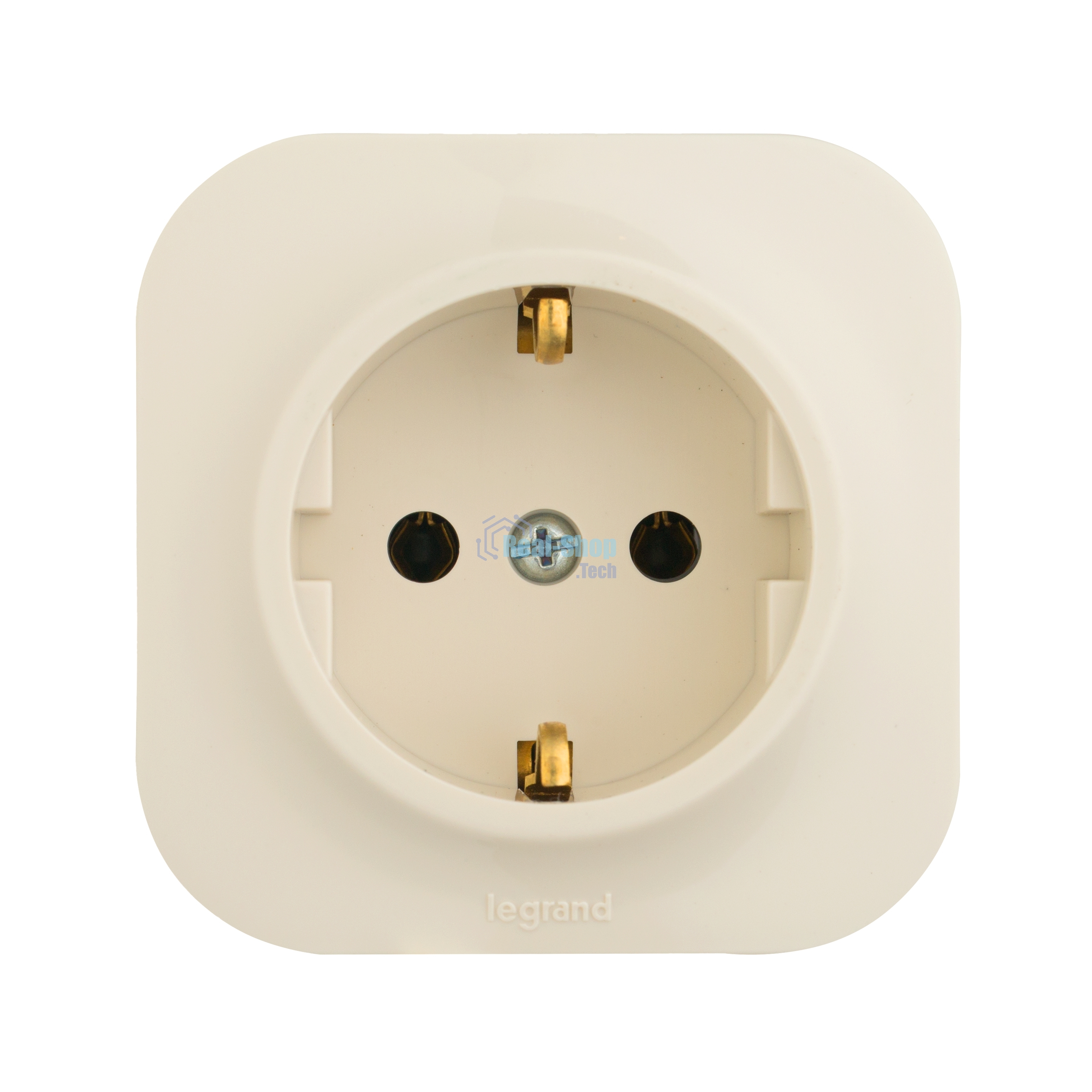 Розетка Legrand 782241 с заземлением без шторок (Слоновая кость)