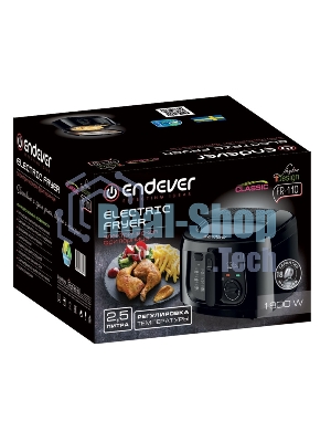 Фритюрница Endever Skyline FR-110 чёрный, 1800 Вт, 2.5 л, антипригарное покрытие