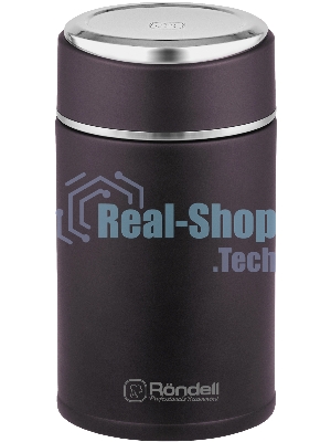 Термос для еды Rondell Tierno RDS-1661 0.7 л. бордовый с чехлом картонная коробка