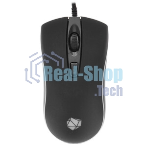 Мышь проводная Qumo Onyx RGb M73 черный, 2400 dpi, USB, кнопки - 4