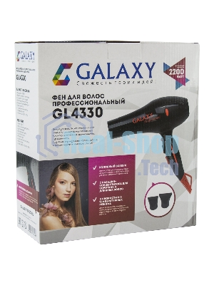 Фен Galaxy Line GL 4330 черный, 2200 Вт