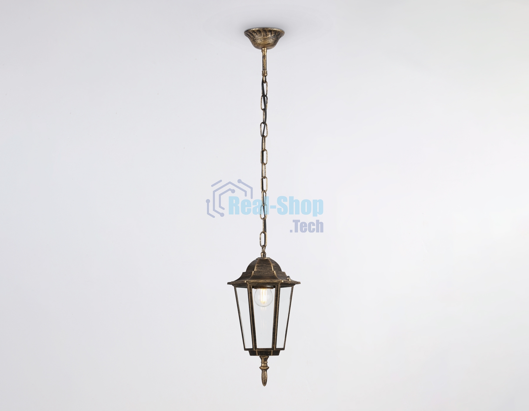 Светильник Ambrella light ST2031 GD/BK/CL золото/черный/прозрачный IP54 E27 max 40W D150*780