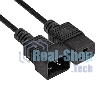 Кабель питания (UPS) ExeGate Special EC20-3S (IEC 320 C19->C20, 3*1.5мм2, CCA, черный, 3м)