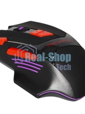 Мышь проводная Qumo Predator M80 черный, 3200 dpi, USB, кнопки - 8