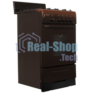 Плита газовая Gefest CG 50М02 К83 коричневый, конфорок 4 шт, духовка 42 л, 50 см x 85 см x 53 см