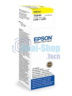 Чернила Epson L100/110/200/210/300/355/550/555 (O) C13T66444A, yellow, 70ml