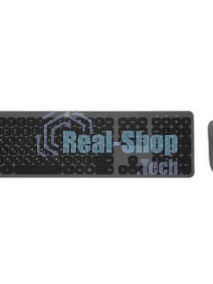 Комплект клавиатура+мышь Oklick 300M беспроводной, USB, 1600 DPI, серый/чёрный