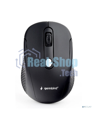 Мышь беспроводная Gembird MUSW-420 черный, 1600 dpi, радиоканал, USB, кнопки - 4