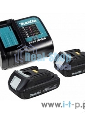 Набор Makita 2 шт BL1815N аккумулятор + 1 шт DC18SD зарядное устройсво + кейс 197143-8