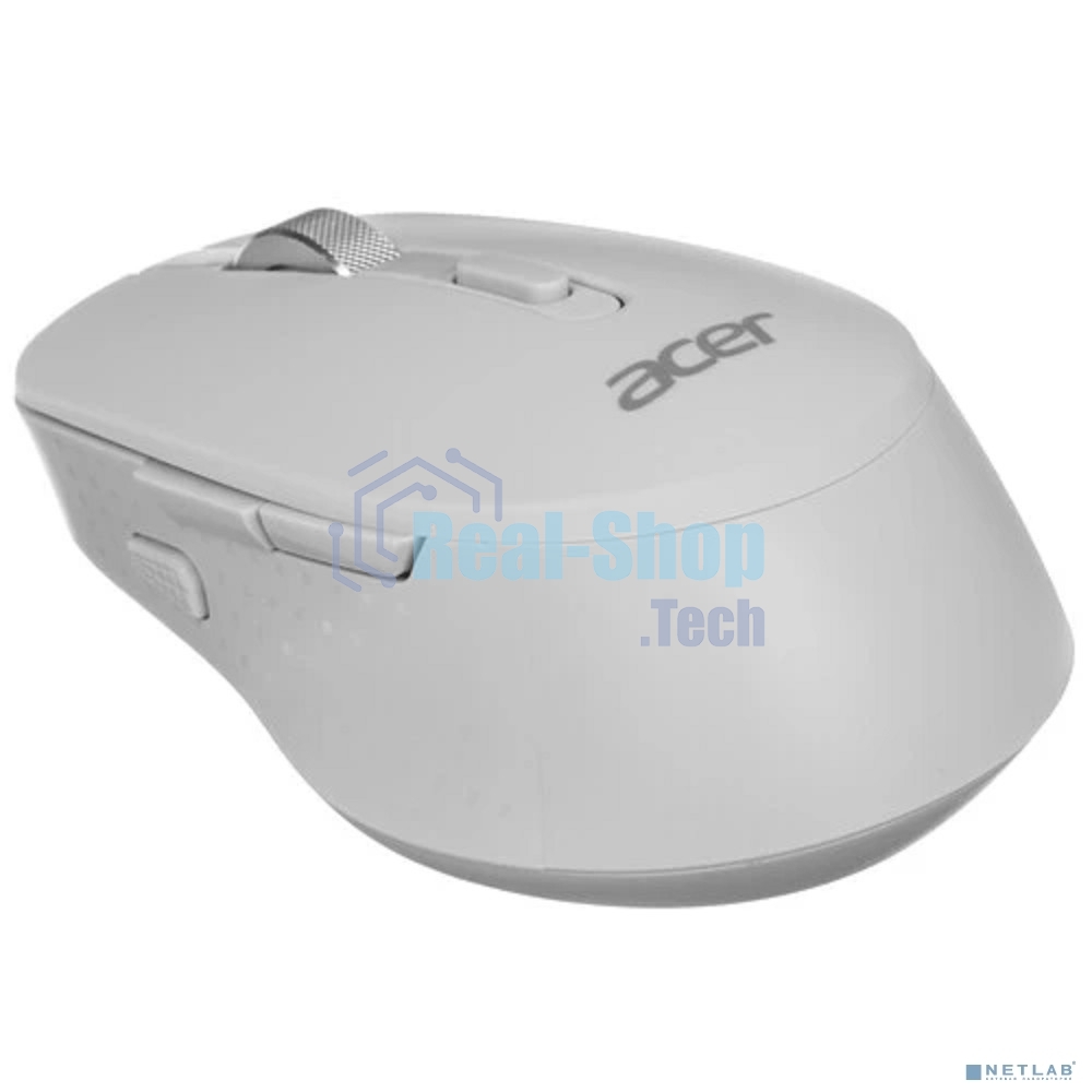 Мышь беспроводная Acer OMR310 светло-серый, 1600 dpi, радиоканал, Bluetooth, USB, кнопки - 7