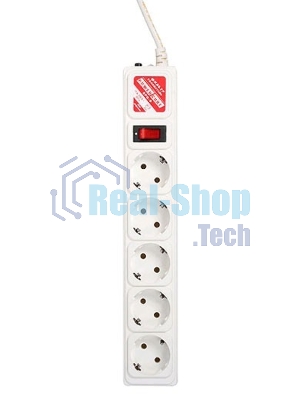 Сетевой фильтр Powercube SPG-B-6-WHITE 1.9 м, 5 розеток, белый, коробка