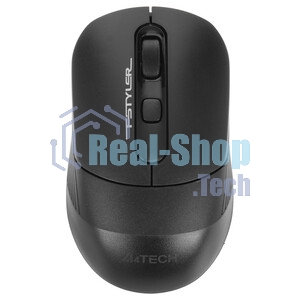 Мышь беспроводная A4Tech Fstyler FB10C черный/синий, 2000 dpi, радиоканал, Bluetooth, USB, кнопки - 4