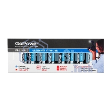 Батарейка GoPower FR6 AA BOX10 Lithium 1.5V