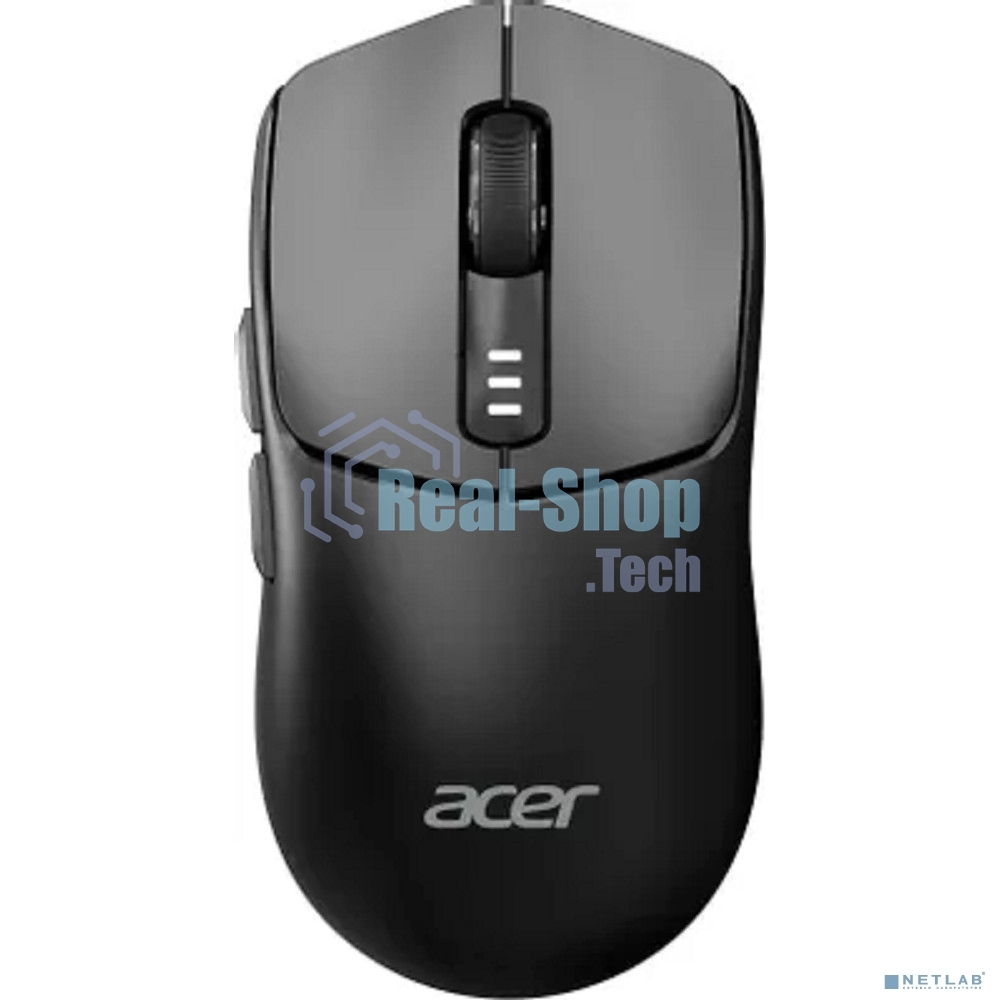 Мышь беспроводная Acer OMR312 черный, 3200 dpi, радиоканал, Bluetooth, USB, кнопки - 5