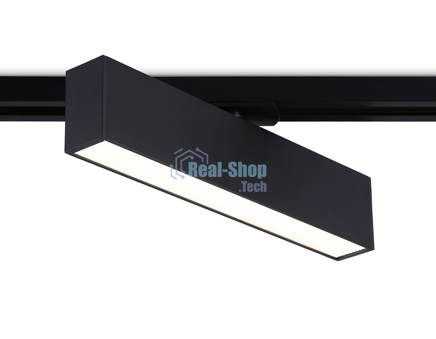 Трековый однофазный светильник Ambrella light GL6767 BK черный LED 12W 4200K 300*22*48