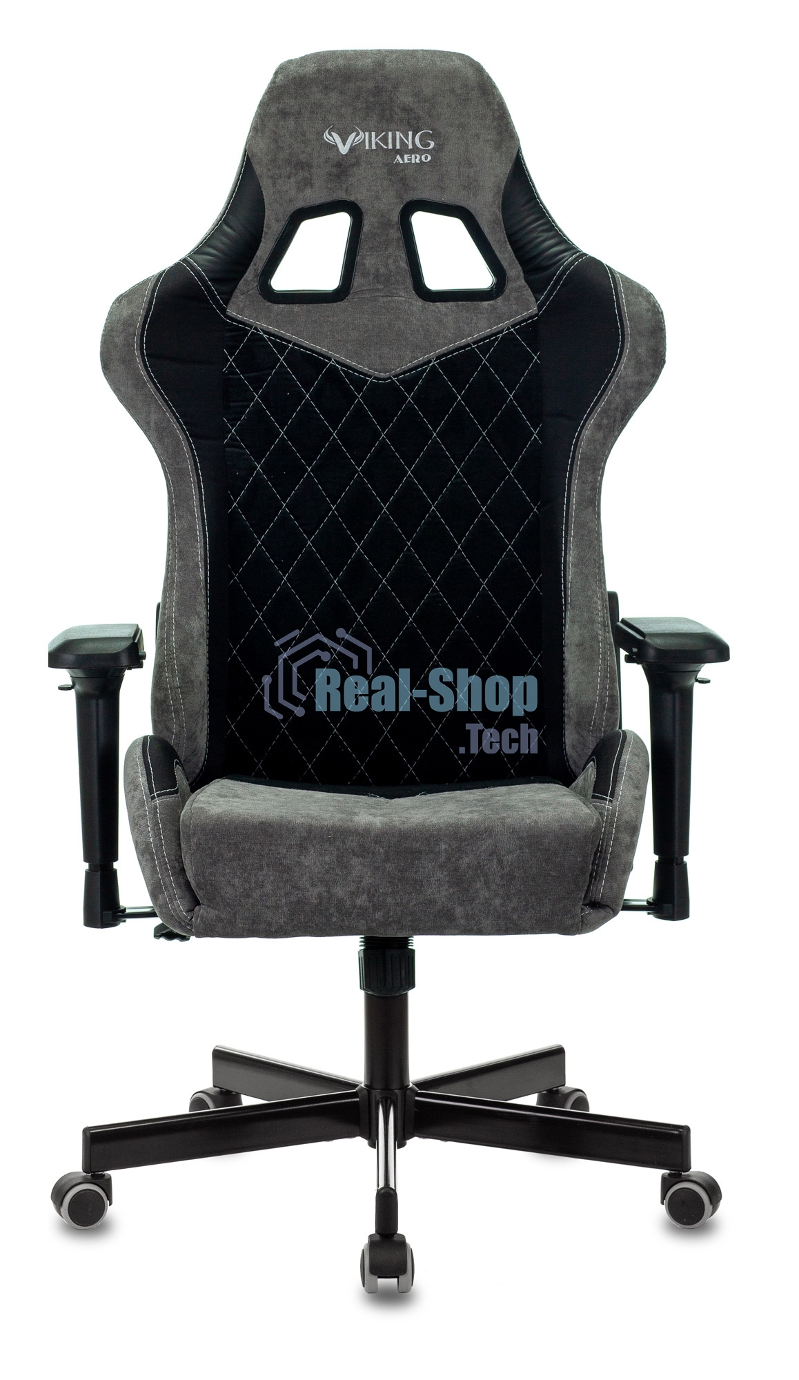 Кресло Бюрократ VIKING 7 KNIGHT B FABRIC черный, ткань, 120 кг, механизм качания
