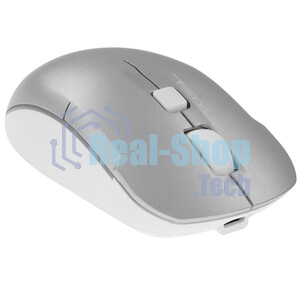 Мышь беспроводная A4Tech Fstyler FB26CS Air2 серебристый/белый, 2000 dpi, радиоканал, Bluetooth, USB, кнопки - 4