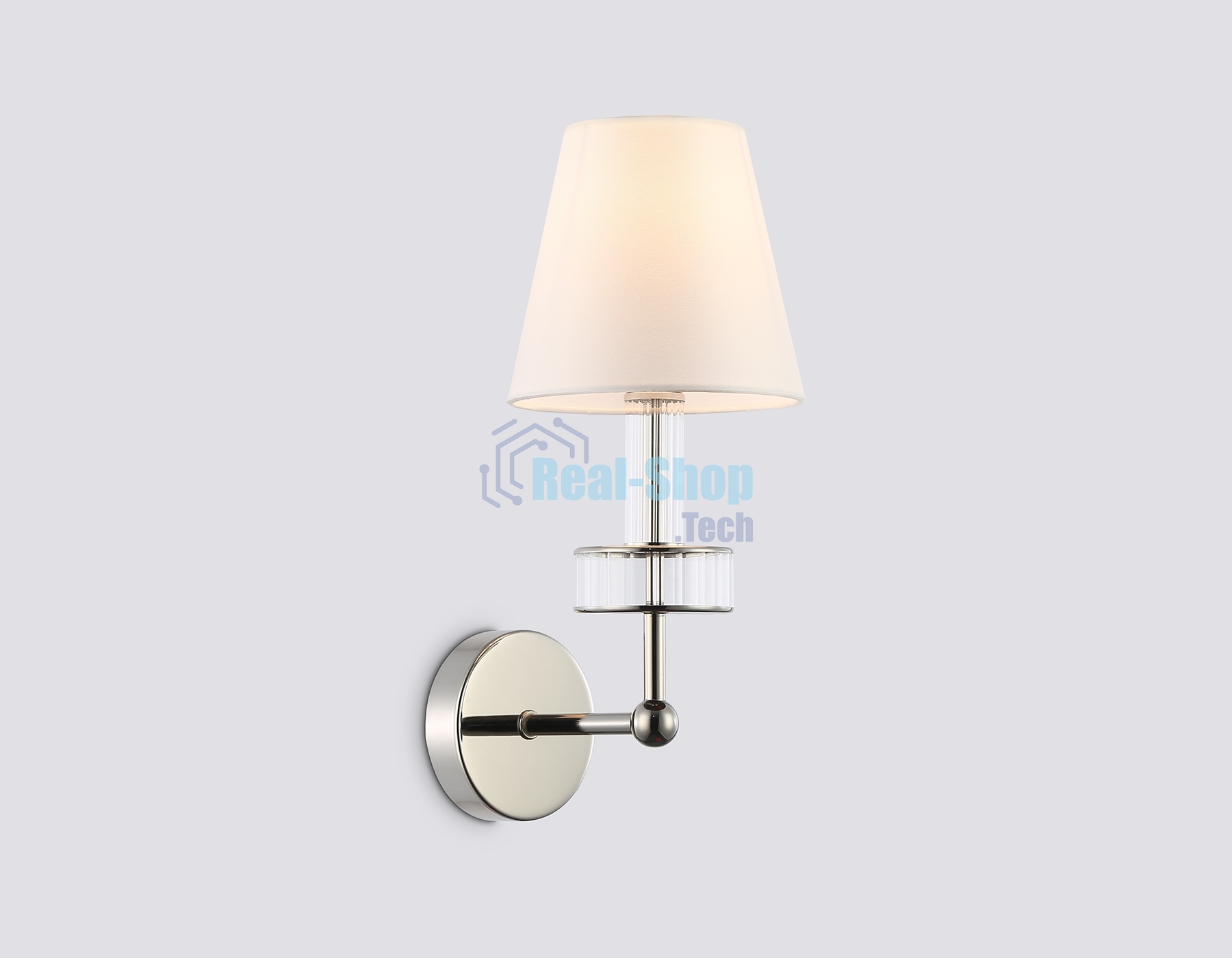 Настенный светильник Ambrella light LH71005 BN/WH никель/белый E14 max 40W 210*150*355