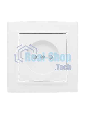 Розетка 1-м СП Минск 10А защ. шторки без заземл. бел Basic EKF ERR10-022-100