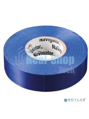 Изолента ПВХ Navigator 15 мм (рул.20м) син. NIT-B15-20/B